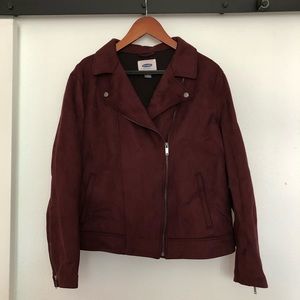NWT Wine Colored Biker Jacket